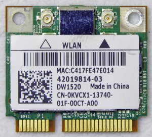 OEM DELL INSPIRON 1564 1558 1764 PCI HALF WIFI WIRELESS KVCX1 0KVCX1 802.11a/b/g