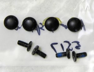 OEM ACER ASPIRE 5517 5232 5532 5534 15.6" LCD BEZEL SCREWS AND SCREW COVERS (4X)