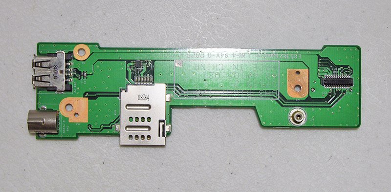 GENUINE OEM DELL XPS M1530 DH3 RIGHT I/O S-VIDEO USB SIM CARD BOARD 48.4W105.021