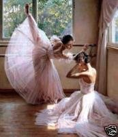 Ballet Rehearsal Oil Painting on Canvas (22232350918)
