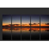 Nightfall on the Bays Oil Painting on Canvas Clouds Reflections(g66077187ttps)