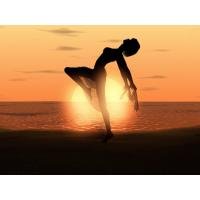 Female at Dusk Canvas Oil Paintings Silhouetted Carefree(g66076800ttps)
