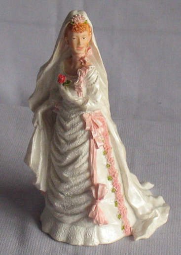 Dollhouse Miniature 5.5 Inch Beautiful Resin Bride Figurine