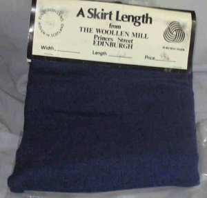 Fabric Wool 1 Yard Woollen Mill Scotland Skirt Length