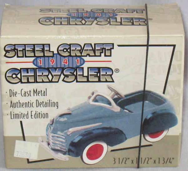 Steel Craft 1941 Chrysler Car Xonex LE Die-Cast NIB 1998