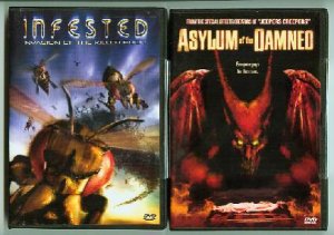 HORROR LOT INFESTED with ASYLUM of the DAMNED & 3rd DVD