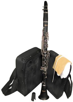 Woodgrain Bb clarinet with case
