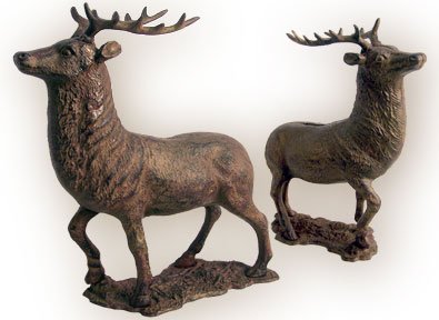 Cast Iron Elk Deer Bank