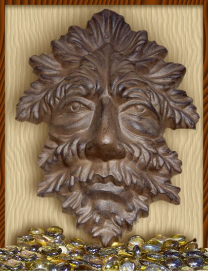 Cast Iron Leaf Man Wall Hanging
