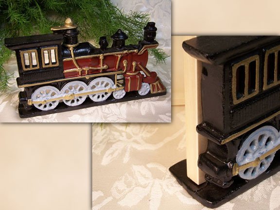 Cast Iron Locomotive Doorstop