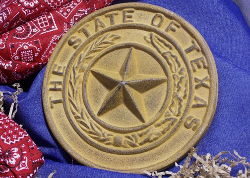 Cast Iron Texas State Seal Replica
