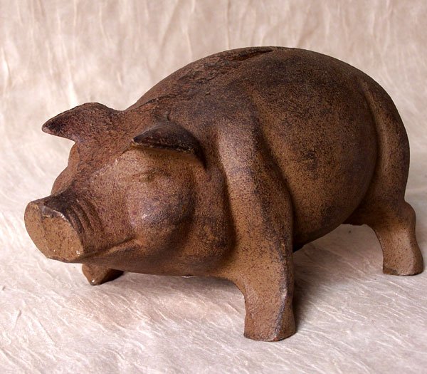 Cast Iron Pig Bank