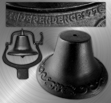 Black Cast Iron Farmer's Bell