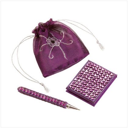 Beaded Pen And Notebook Set