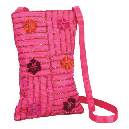 EMBROIDERED FLOWER BAG