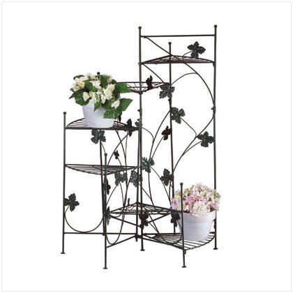 METAL STAIRCASE PLANT STAND