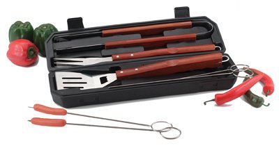 Chefmaster 8pc BBQ set in carrying case