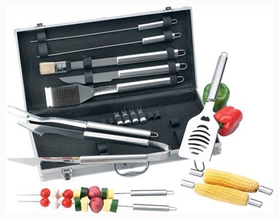 Chefmaster 18pc All Stainless Barbecue Set