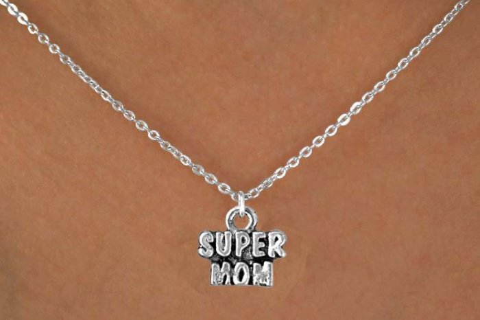 Jewelry "Super Mom" necklace -W11992N