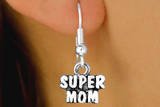 Jewelry W10831E "Super Mom" Earrings