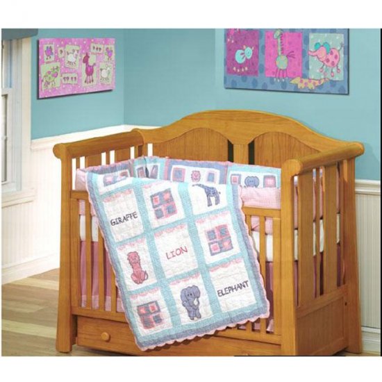 Circus Circus 4-piece Patchwork Crib Set