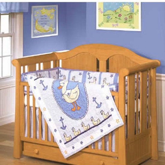 Our Little Sailor 4-piece Patchwork Crib Set