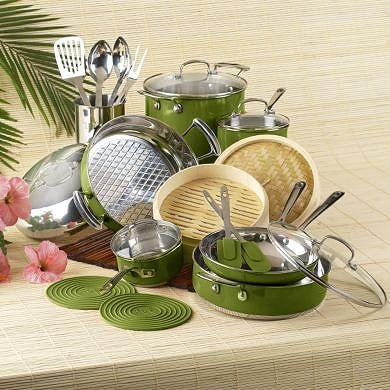 Roy Yamaguchi 22-Piece Cookware Set