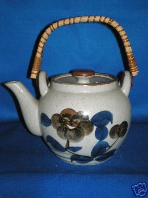 FLORAL CLAY TEA POT AS SHOWN
