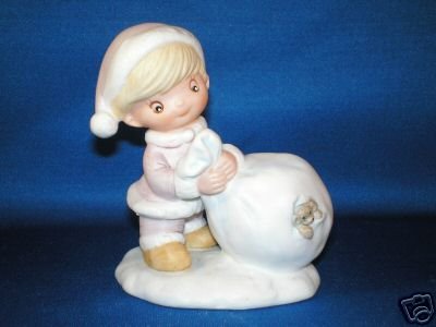 FIGURINE HOMCO CHRISTMAS KIDS & TOY BAG 5613 STAMP