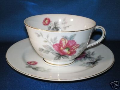 FLORAL TEA CUP AND SAUCER SET AS SHOWN SE YEI VIVIAN