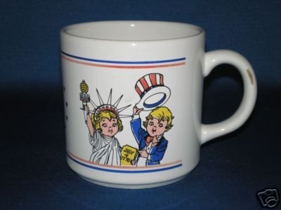 CAMPBELL SOUP KIDS SALUTE AMERICA COFFEE CUP AS SHOWN