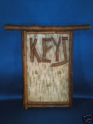 KEY HOOKS HOLDER MADE FROM WOODEN STICKS