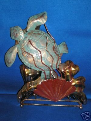 SEA TURTLE BRASS SCULPTURE