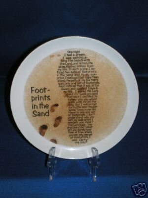 COLLECTOR PLATE FOOTPRINTS IN THE SAND