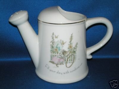 TINY TALK PORCELAIN WATERING CAN FILL YOUR DAY SUNSHINE