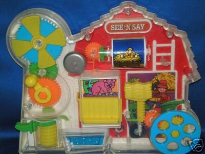 VINTAGE SEE N SAY TOY MATTEL 1991