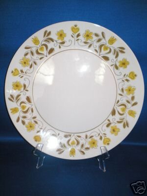 DINNER PLATE MIKASA CERA STONE GOLD BUDS