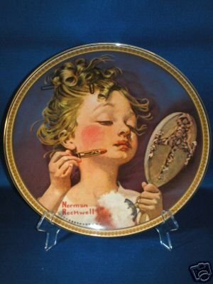 COLLECTOR PLATE NORMAN ROCKWELL MAKE BELIEVE AT MIRROR