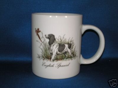 ENGLISH SPANIEL COFFEE CUP AS SHOWN