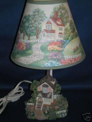 MINIATURE HOUSE LAMP SHABBY SHIC CUTE