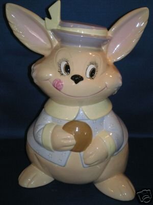 COOKIE JAR AS SHOWN~EASTER BUNNY RABBIT