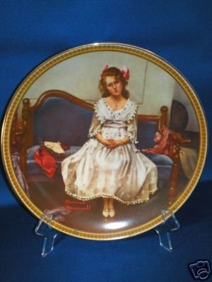 COLLECTOR PLATE NORMAN ROCKWELL WAITING AT THE DANCE