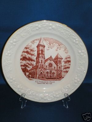 COLLECTOR PLATE 1st PRESBYTERIAN CHURCH SENECA FALLS NY