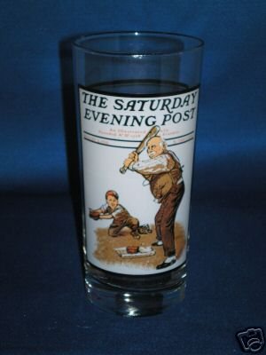 GLASSWARE AS SHOWN~GRAMPS ENCOUNTERS NORMAN ROCKWELL