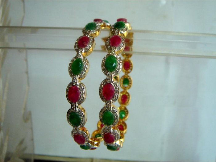 d green matching antique style cz dangler earing jewelery