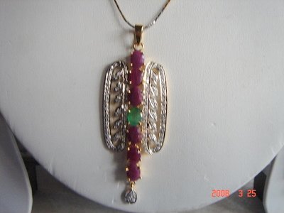 green matching antique style cz dangler earing jewelery