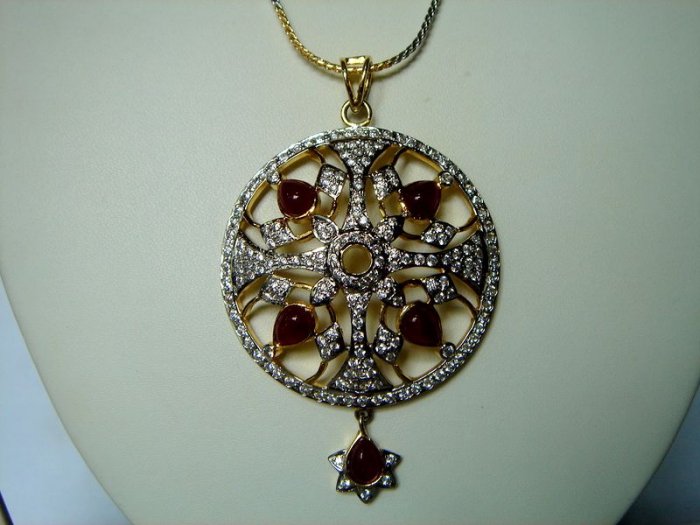 yellow matching antique style cz dangler earing jewelery