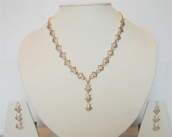 cz pink matching antique style dangler earing jewelery