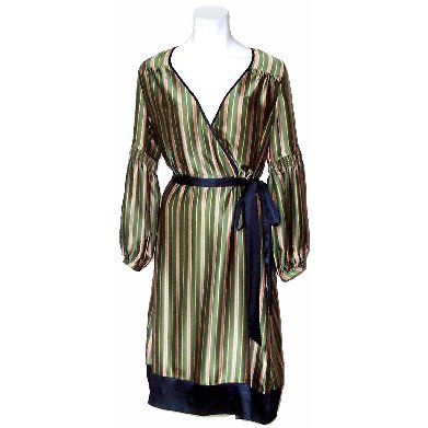 BCBG MaxAzria Dandy Silk Dress in Patina