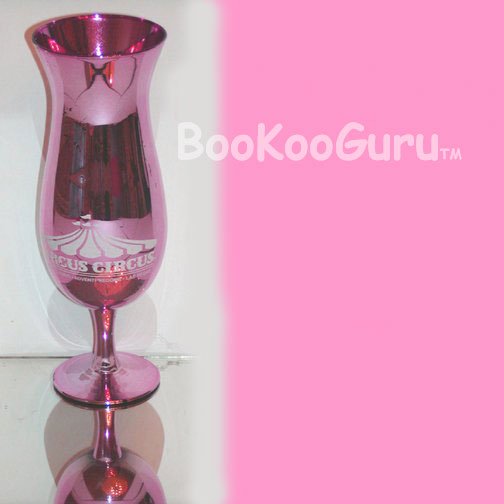 Circus Circus Hurricane Glass, Las Vegas, Hotel, Casino, Adventuredome, Shiny Pink